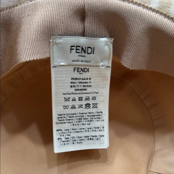 Fendi Tan Monogram Bucket Hat